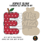 Letter E Polka Dot Apple acrylic blank, Acrylic & UV DTF Print