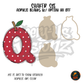 Letter Q Polka Dot Apple shaker set acrylic blanks