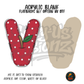 Letter V Polka Dot Apple acrylic blank, Acrylic & UV DTF Print