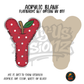 Letter Y Polka Dot Apple acrylic blank, Acrylic & UV DTF Print