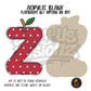 Letter Z Polka Dot Apple acrylic blank, Acrylic & UV DTF Print