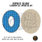 Letter O Blue Graph Paper acrylic blank, Acrylic & UV DTF Print