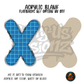 Letter X Blue Graph Paper acrylic blank, Acrylic & UV DTF Print