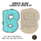 Letter B Teal Notebook Paper acrylic blank, Acrylic & UV DTF Print