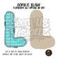 Letter L Teal Notebook Paper acrylic blank, Acrylic & UV DTF Print