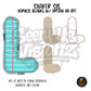 Letter L Teal Notebook Paper shaker set acrylic blanks