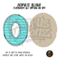 Letter O Teal Notebook Paper acrylic blank, Acrylic & UV DTF Print