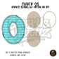 Letter O Teal Notebook Paper shaker set acrylic blanks