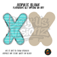 Letter X Teal Notebook Paper acrylic blank, Acrylic & UV DTF Print
