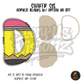 Letter D Yellow Pencil shaker set acrylic blanks