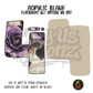 Number 4 Purple Rose acrylic blank, Acrylic & UV DTF Print