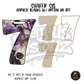 Number 7 Purple Rose shaker set acrylic blanks