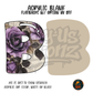Letter B Purple Rose acrylic blank, Acrylic & UV DTF Print
