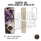 Letter I Purple Rose shaker set acrylic blanks
