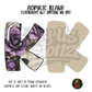 Letter K Purple Rose acrylic blank, Acrylic & UV DTF Print