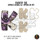 Letter K Purple Rose shaker set acrylic blanks