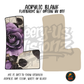 Letter L Purple Rose acrylic blank, Acrylic & UV DTF Print