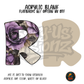 Letter R Purple Rose acrylic blank, Acrylic & UV DTF Print