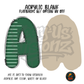 Letter A Green Stitched Stripe acrylic blank, Acrylic & UV DTF Print