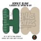 Letter H Green Stitched Stripe acrylic blank, Acrylic & UV DTF Print