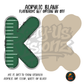 Letter K Green Stitched Stripe acrylic blank, Acrylic & UV DTF Print