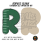 Letter R Green Stitched Stripe acrylic blank, Acrylic & UV DTF Print