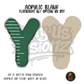 Letter Y Green Stitched Stripe acrylic blank, Acrylic & UV DTF Print