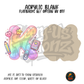 Letter K Pastel Rainbow School acrylic blank, Acrylic & UV DTF Print