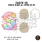 Letter S Pastel Rainbow School shaker set acrylic blanks