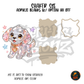 Glitter Puppy Stars shaker set acrylic blanks