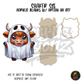 Highland Cow Ghost Costume shaker set acrylic blanks