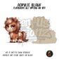 Grumpy Brown Pony acrylic blank, Acrylic & UV DTF Print
