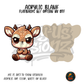 Grumpy Baby Deer acrylic blank, Acrylic & UV DTF Print