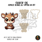 Grumpy Baby Deer shaker set acrylic blanks