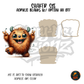 Fuzzy Peace Sign Monster shaker set acrylic blanks