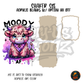 Moody AF Highland Cow shaker set acrylic blanks