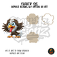 Goofy Bald Eagle shaker set acrylic blanks