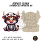 Highland Cow Skeleton Costume acrylic blank, Acrylic & UV DTF Print