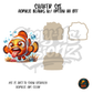 Silly Clownfish Tongue shaker set acrylic blanks