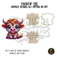 Highland Cow Sugar Skull shaker set acrylic blanks