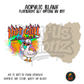 Hot Girl Summer Goose Orange acrylic blank, Acrylic & UV DTF Print