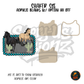 Western Horses Turquoise Frame shaker set acrylic blanks