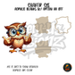 Owl Pointing Glasses shaker set acrylic blanks