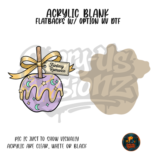 Fantasy Romance Candy Apple acrylic blank, Acrylic & UV DTF Print