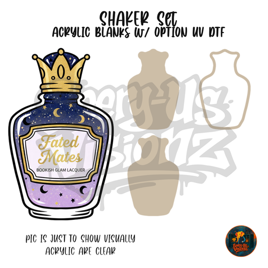 Fated Mates Perfume Bottle shaker set acrylic blanks