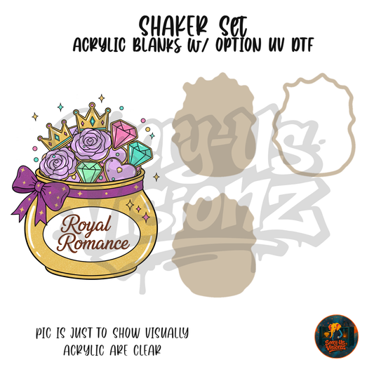 Royal Romance Bouquet shaker set acrylic blanks