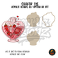 Spicy Heart Potion Bottle shaker set acrylic blanks