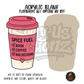 Spice Fuel Coffee Cup acrylic blank, Acrylic & UV DTF Print