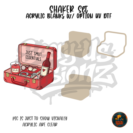 Smut Essentials Suitcase shaker set acrylic blanks