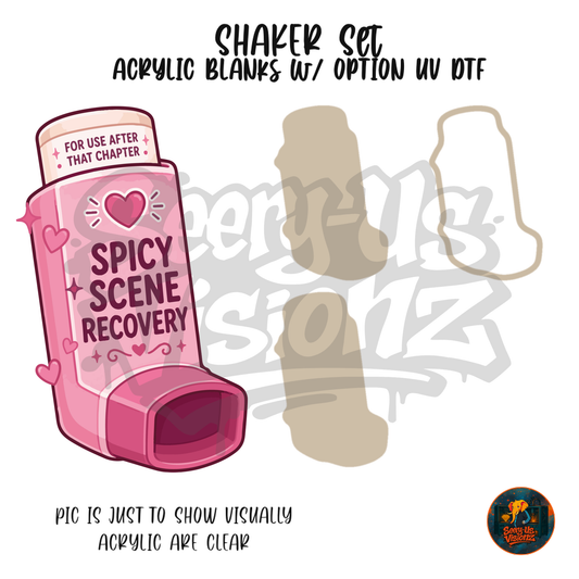 Spicy Scene Recovery Inhaler shaker set acrylic blanks